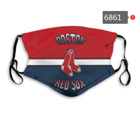 2020 MLB Boston Red Sox #1 Dust mask with filter->mlb dust mask->Sports Accessory